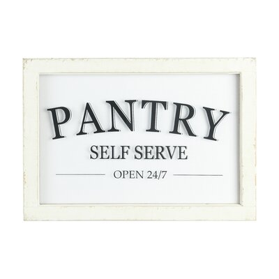 'Pantry' - Picture Frame Textual Art Print on Glass - Image 0