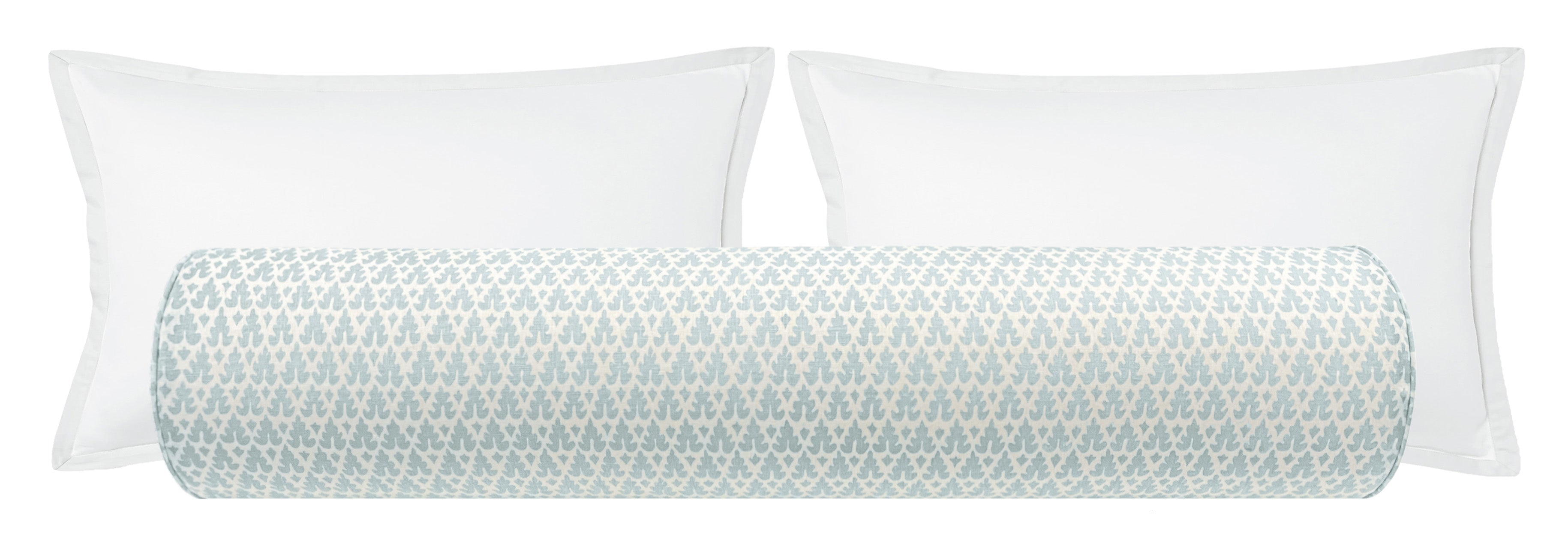 THE BOLSTER :: VOLPI // SOFT WINDSOR BLUE  | QUADRILLE - TWIN // 9" X 24" - Image 0