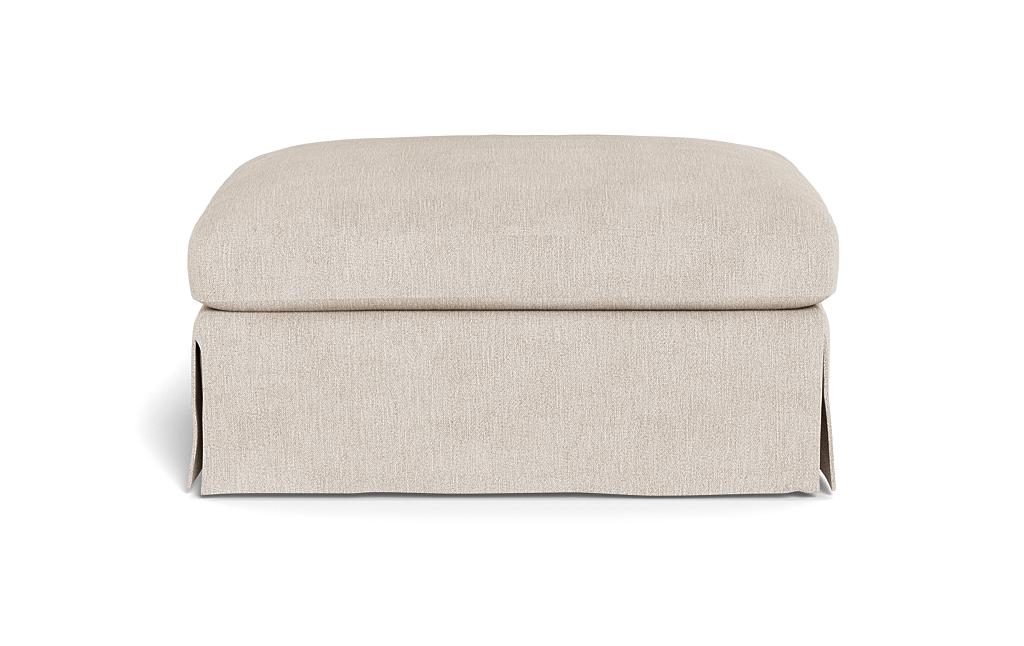 Maxwell Slipcovered Ottoman by Apartment Therapy - Image 0