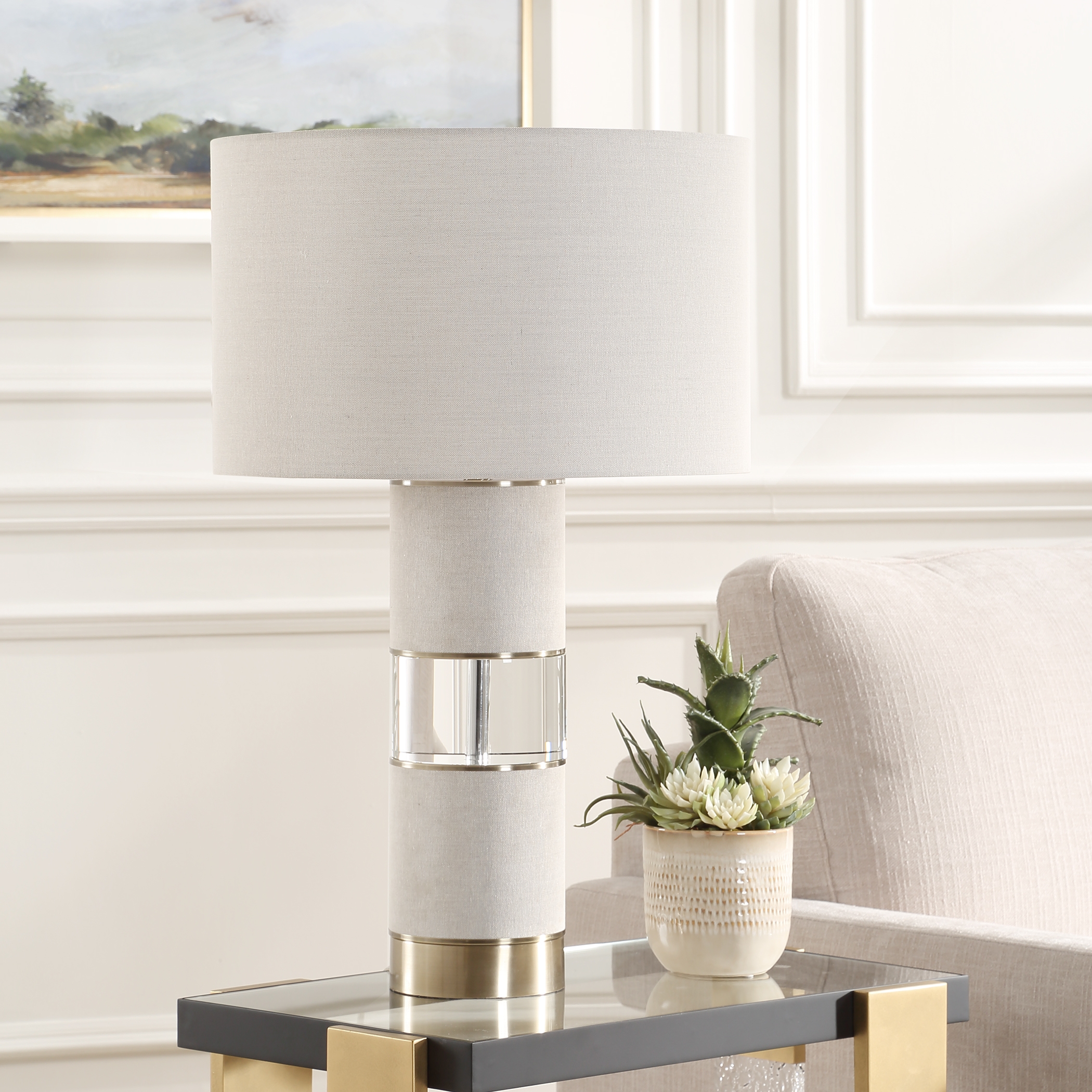 Maliyah Linen Table Lamp - Image 2