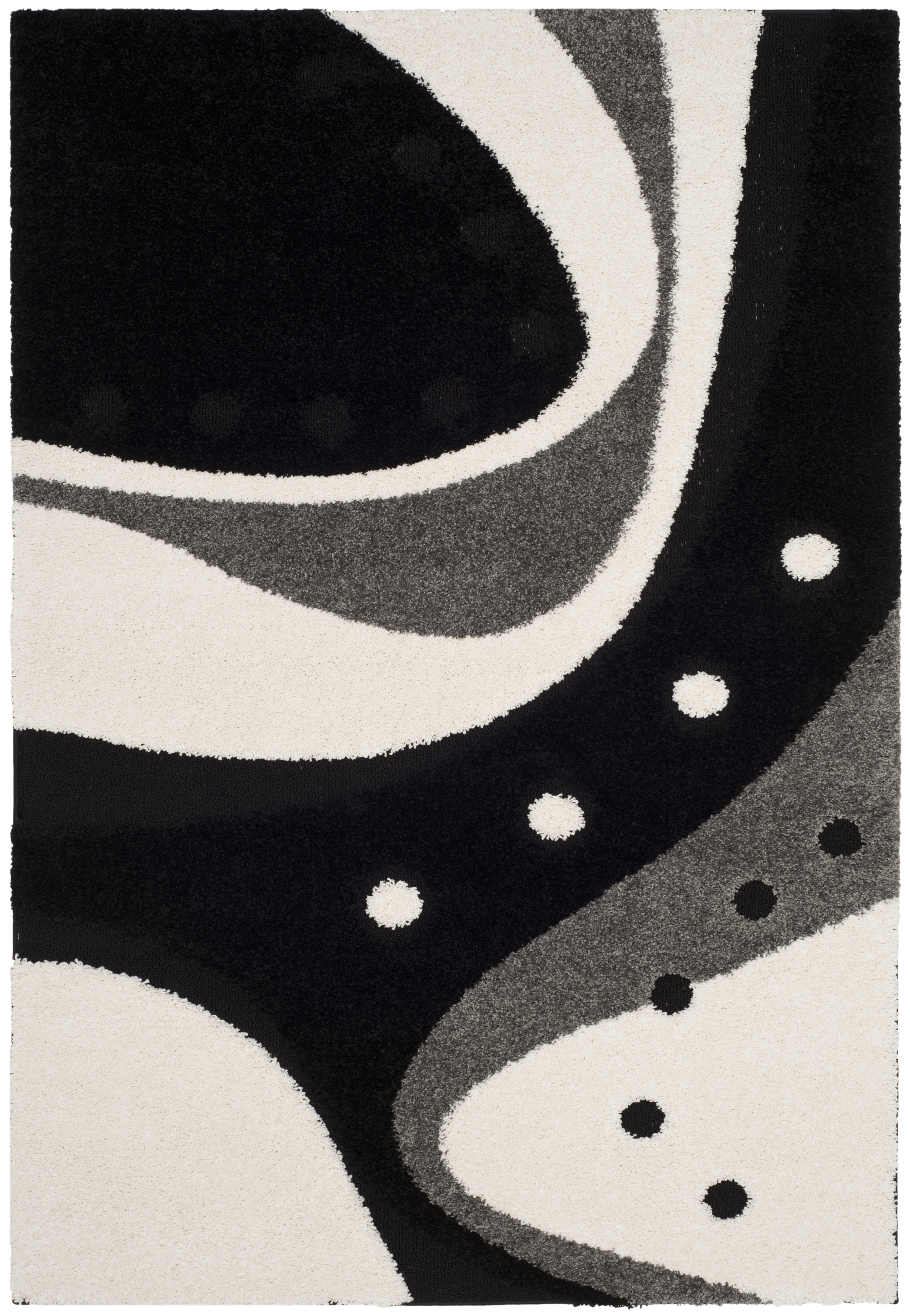 Arlo Home Woven Area Rug, SG473-9012, Black/Ivory,  3' 3" X 5' 3" - Image 0