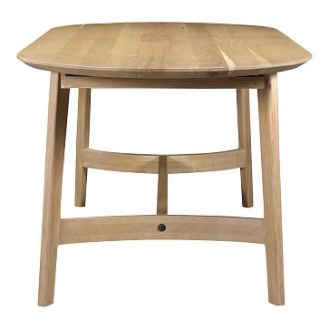 Solid Oak Oval Dining Table, Small (76"), Natural - Image 2