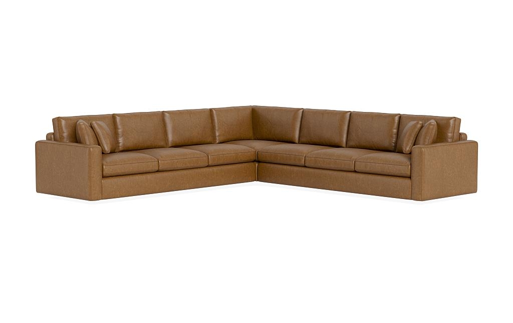 James Leather 3-Piece 6-Seat Corner Sectional - Image 2