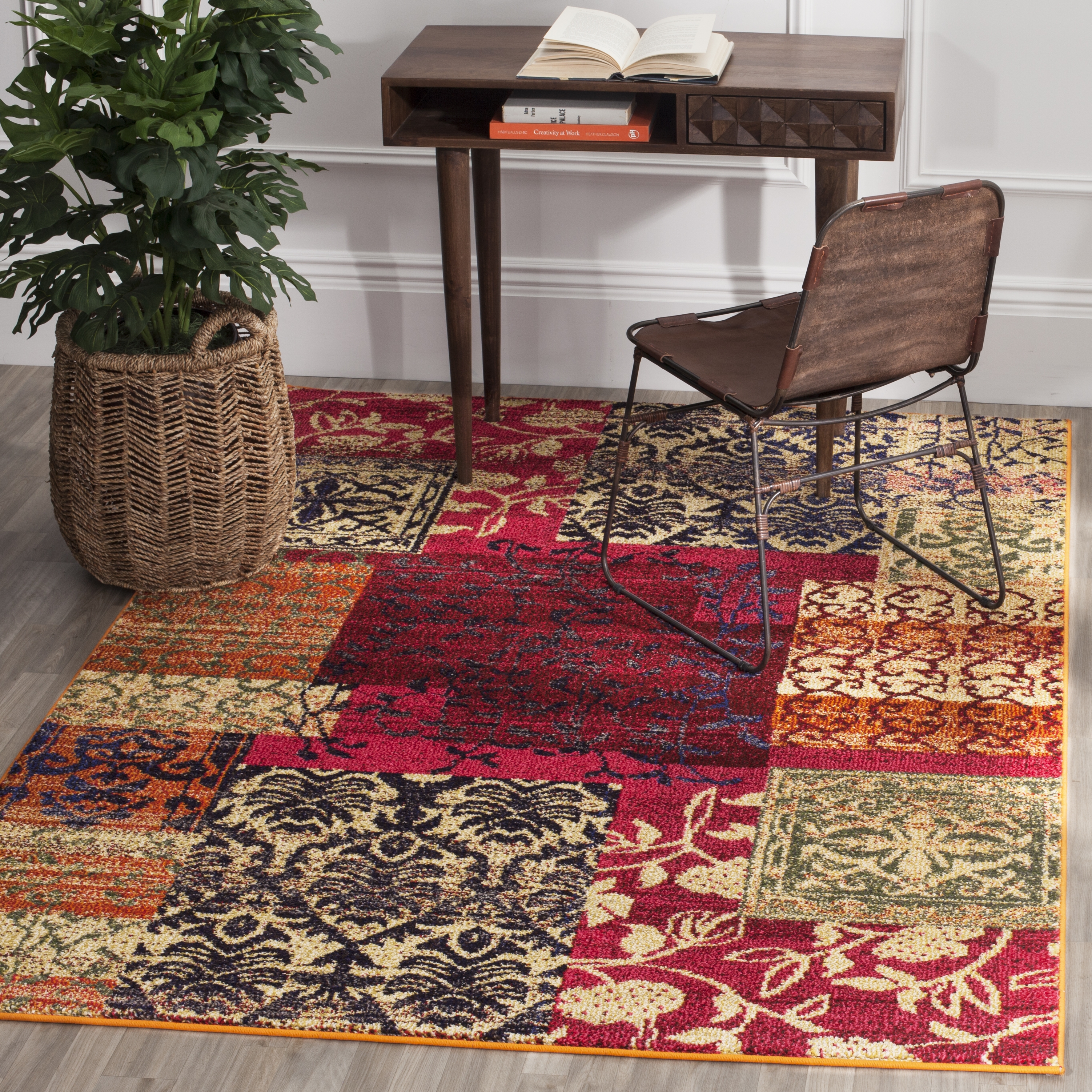 Arlo Home Woven Area Rug, MNC211F, Multi,  8' X 11' - Image 1