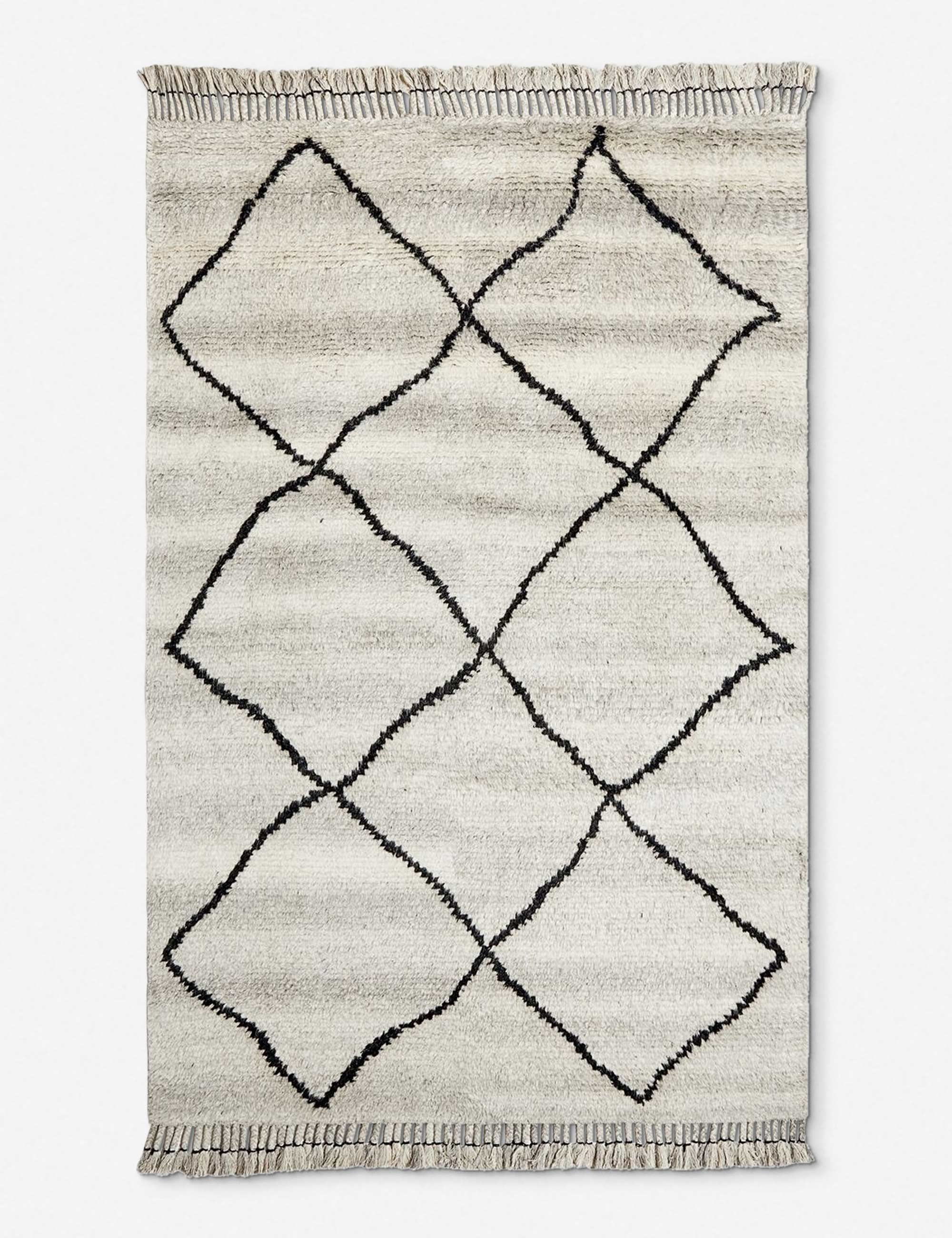 Aya Hand-Knotted Wool-Blend Moroccan Shag Rug - Image 6