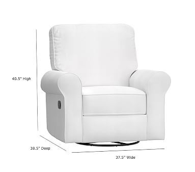 Comfort Recliner, Brushed Chenille, Dove - Image 2