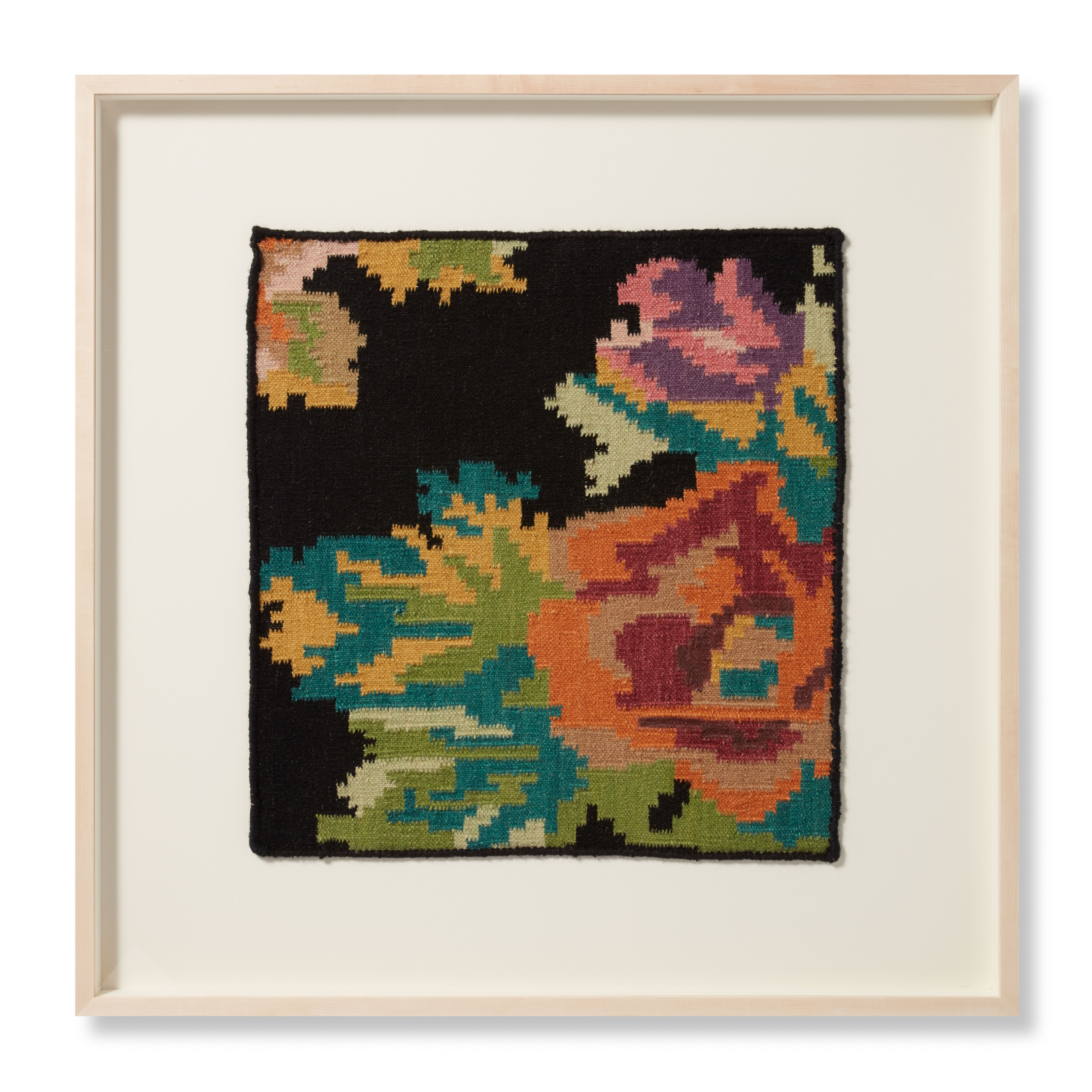 Loloi Blooms Berry Black / Multi 2'-8" x 2'-8" Wall Art - Image 0