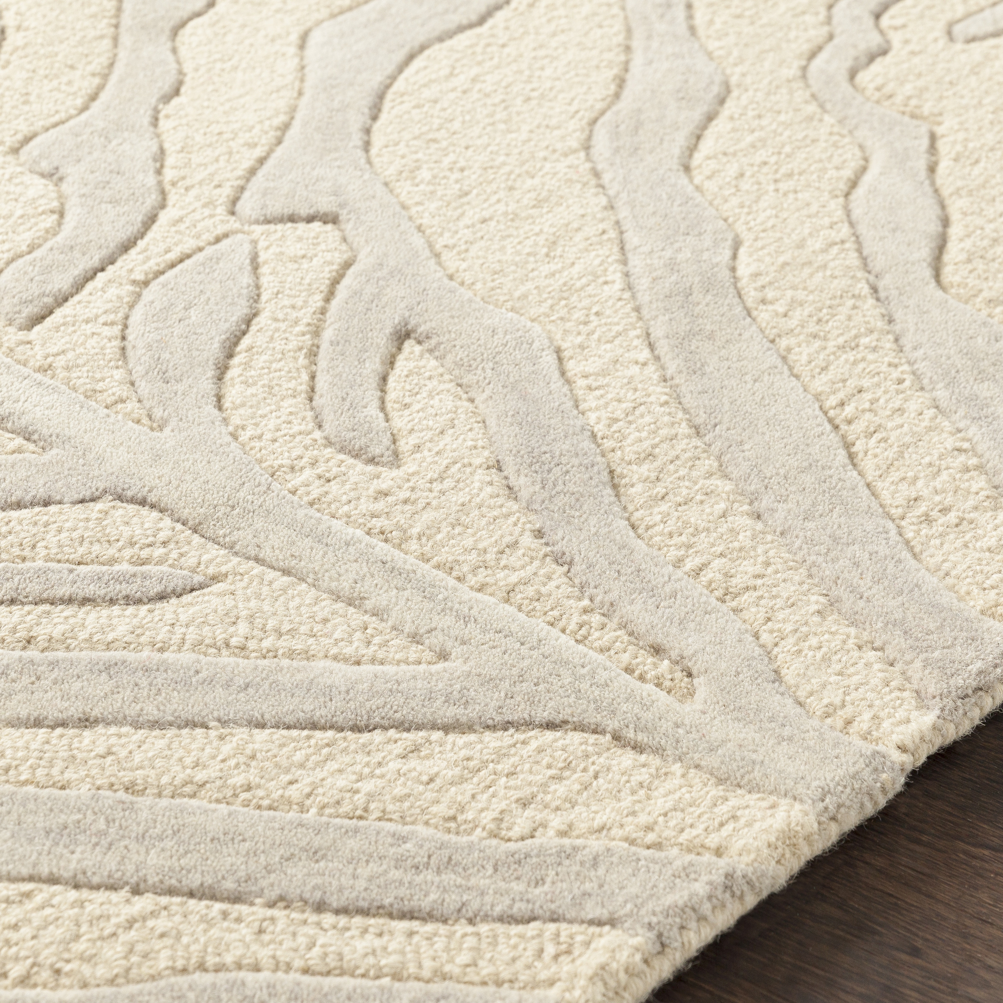 Pollack Beige Indoor 2' x 8' Handmade Rug - Image 3