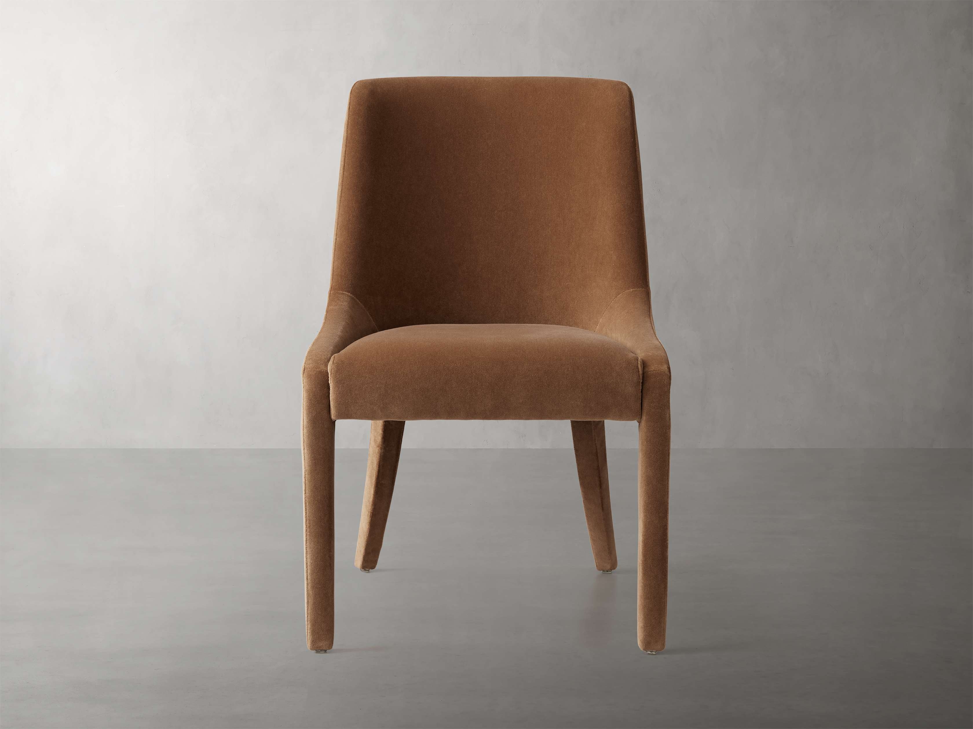 Burns Dining Chair in Upholstered Brown  Banks Cognac - Image 0