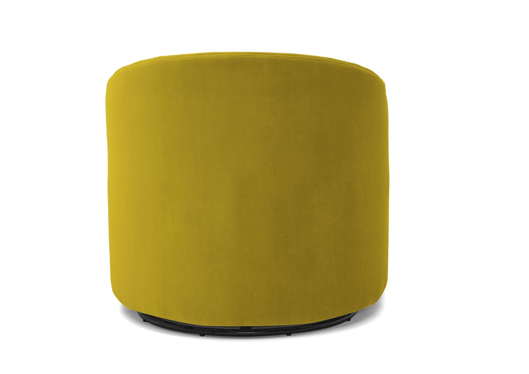 Yellow Jolie Mid Century Modern Swivel Chair - Bloke Goldenrod - Image 3