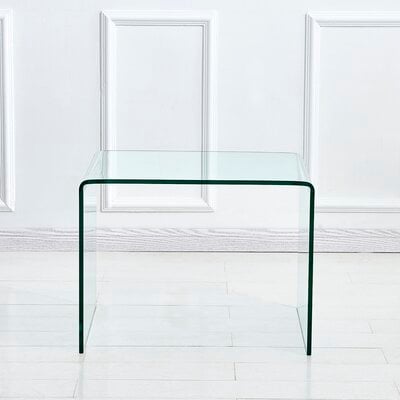 Tempered Glass End Table Transparent Glass Side Table - Image 0