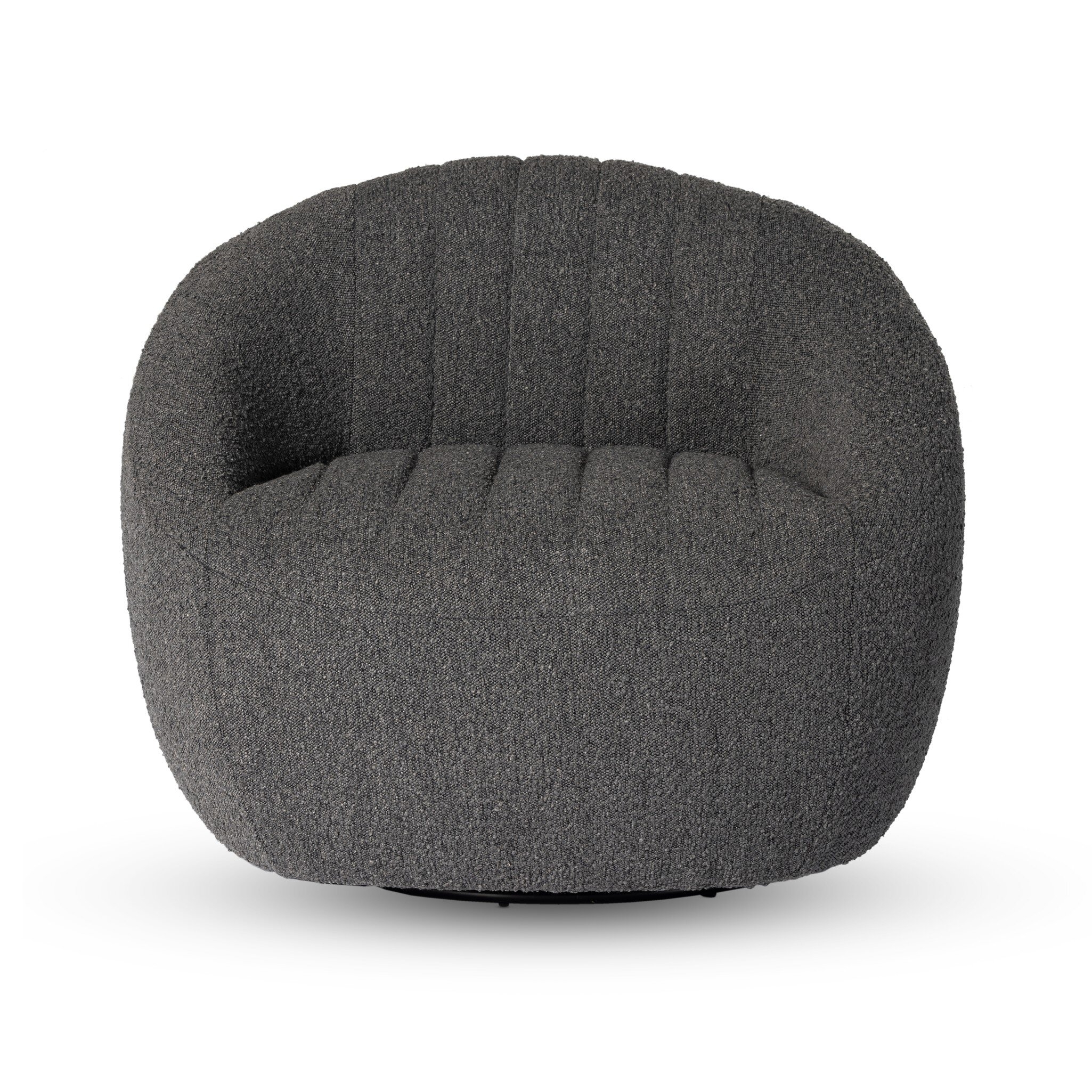 Audie Swivel Chair - Knoll Charcoal - Image 3