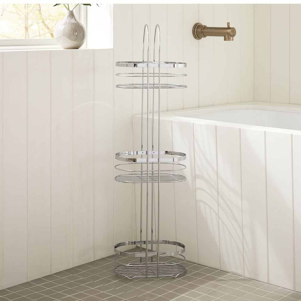 Eldred Freestanding Storage, Chrome - Image 0