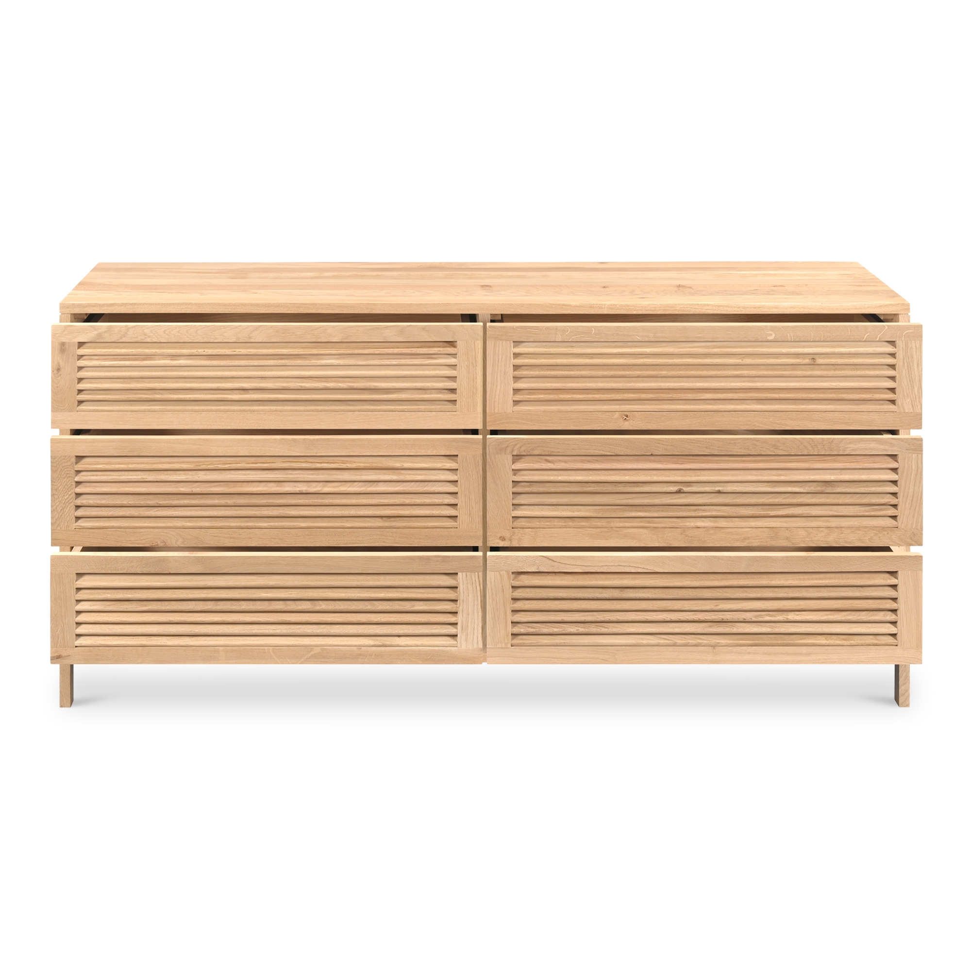 Teeda 6 Drawer Dresser Natural - Image 5