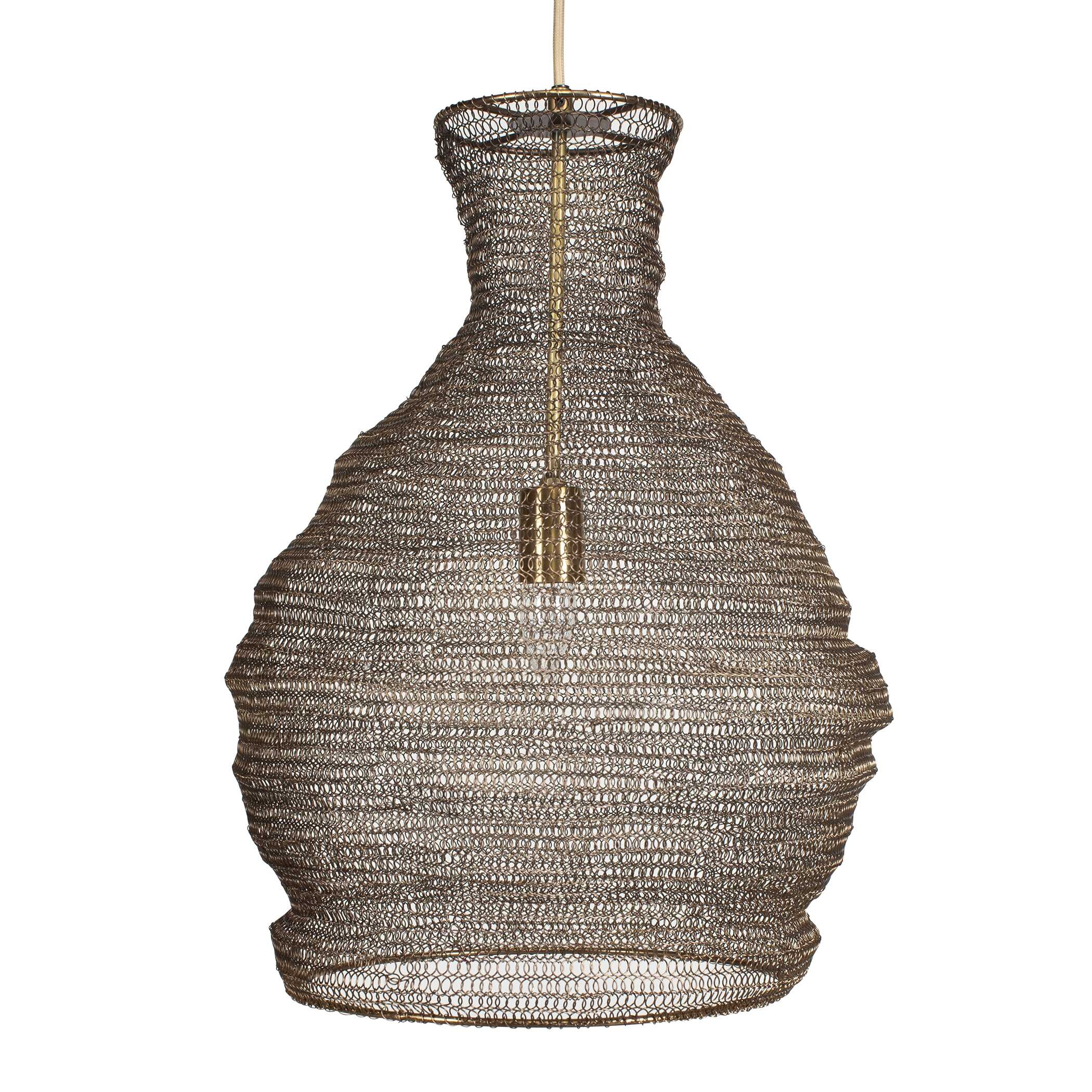 Murmur Woven Brass 1 Light Pendant - Image 9
