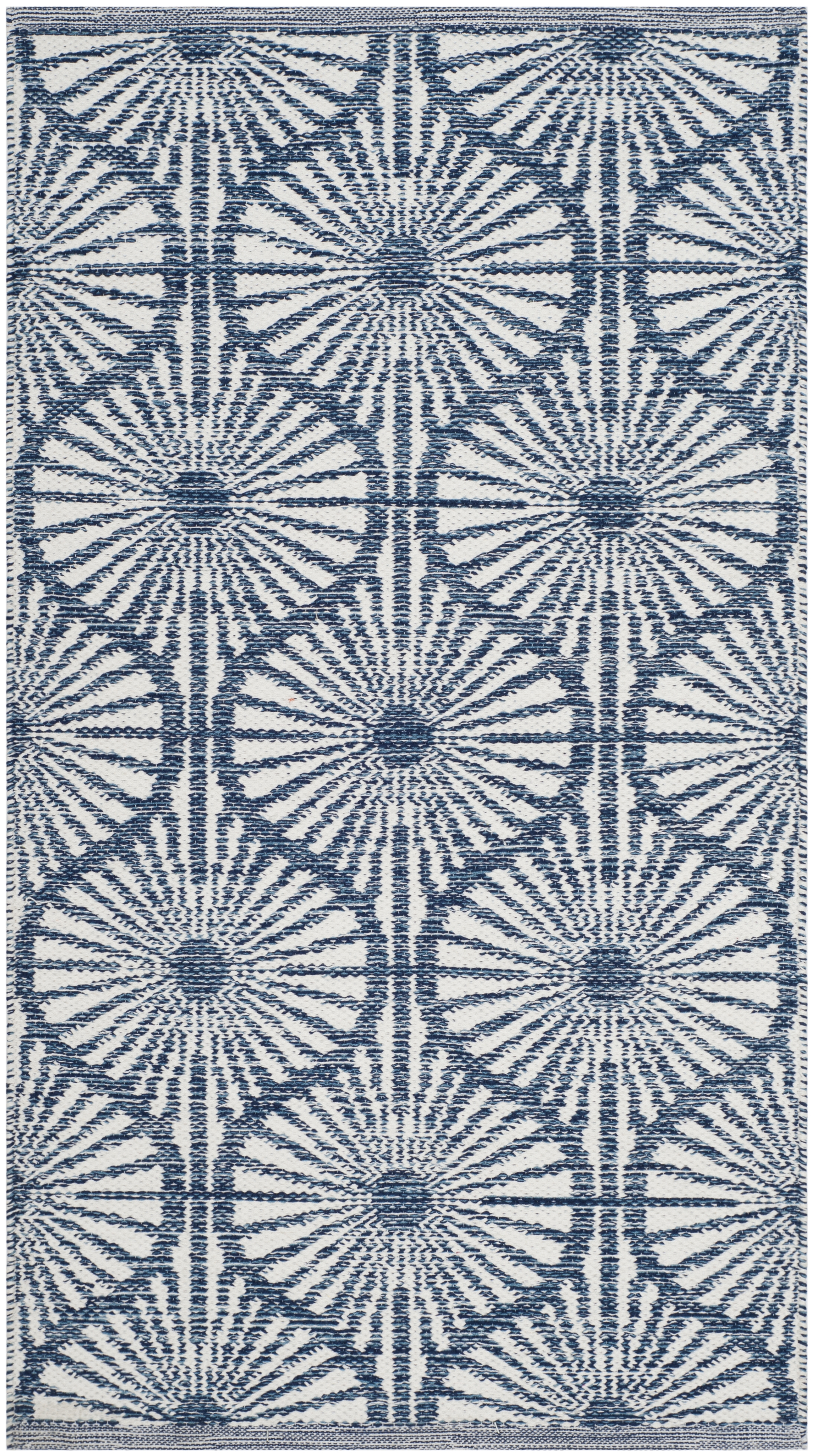 Arlo Home Hand Woven Area Rug, MTK606C, Navy/Ivory,  2' 3" X 7' - Image 0