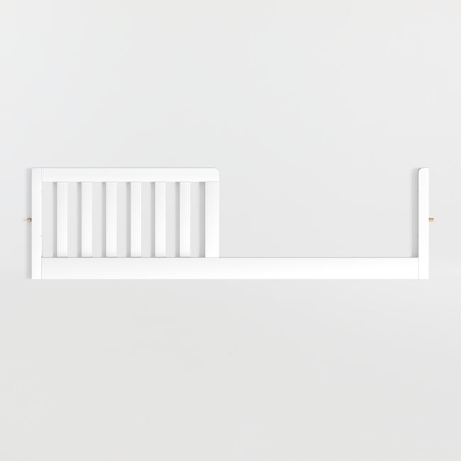 Ever Simple White Wood Toddler Bed Rail - Image 0