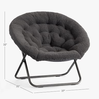 Sherpa Charcoal Hang-A-Round Chair - Image 2