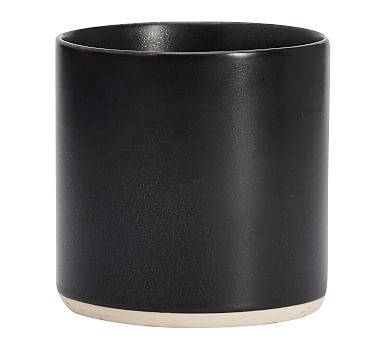 Mason Ceramic Scented Candle, Black Amber, Charcoal, Large - Image 0