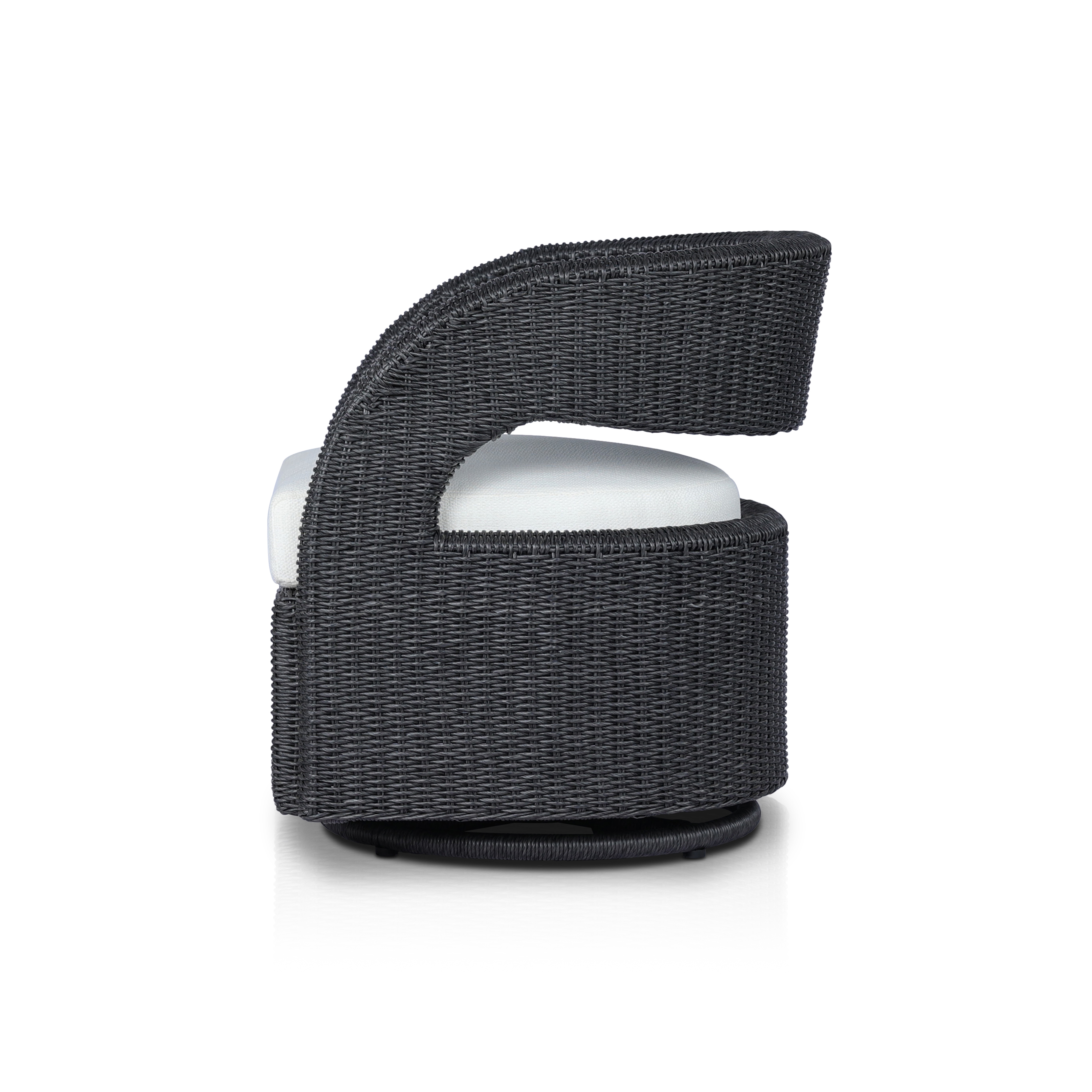 Hawkins Outdoor Swivel Chair - Faye Cream - Image 4