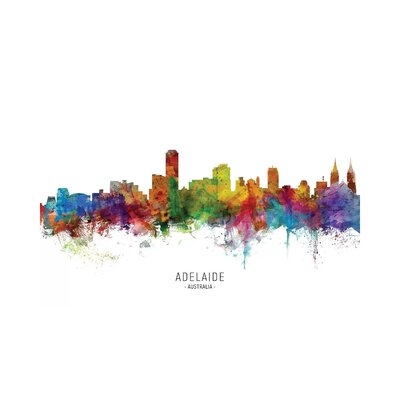 Adelaide Australia Skyline - Wrapped Canvas Painting Print - Image 0