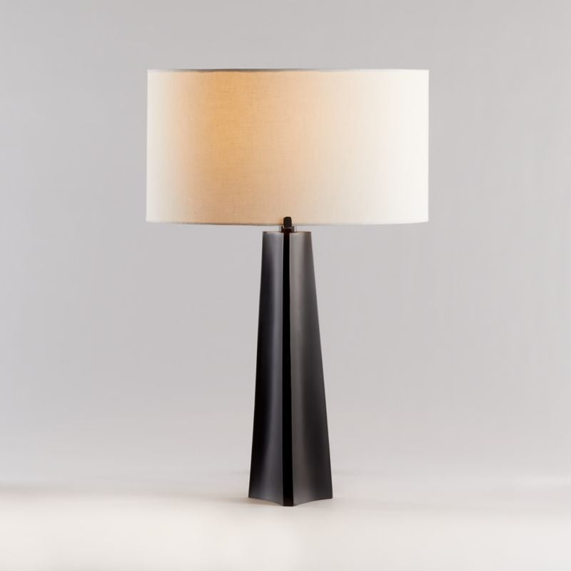 Isla Bronze Triangle Table Lamp, Set of 2 - Image 1