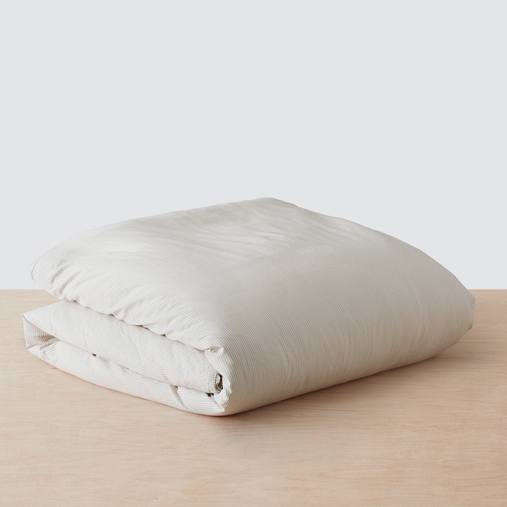 The Citizenry Organic Resort Cotton Duvet Cover | Full/Queen | Solid Light Grey - Image 2
