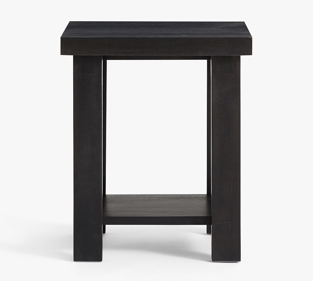 Reed End Table, Warm Black - Image 0