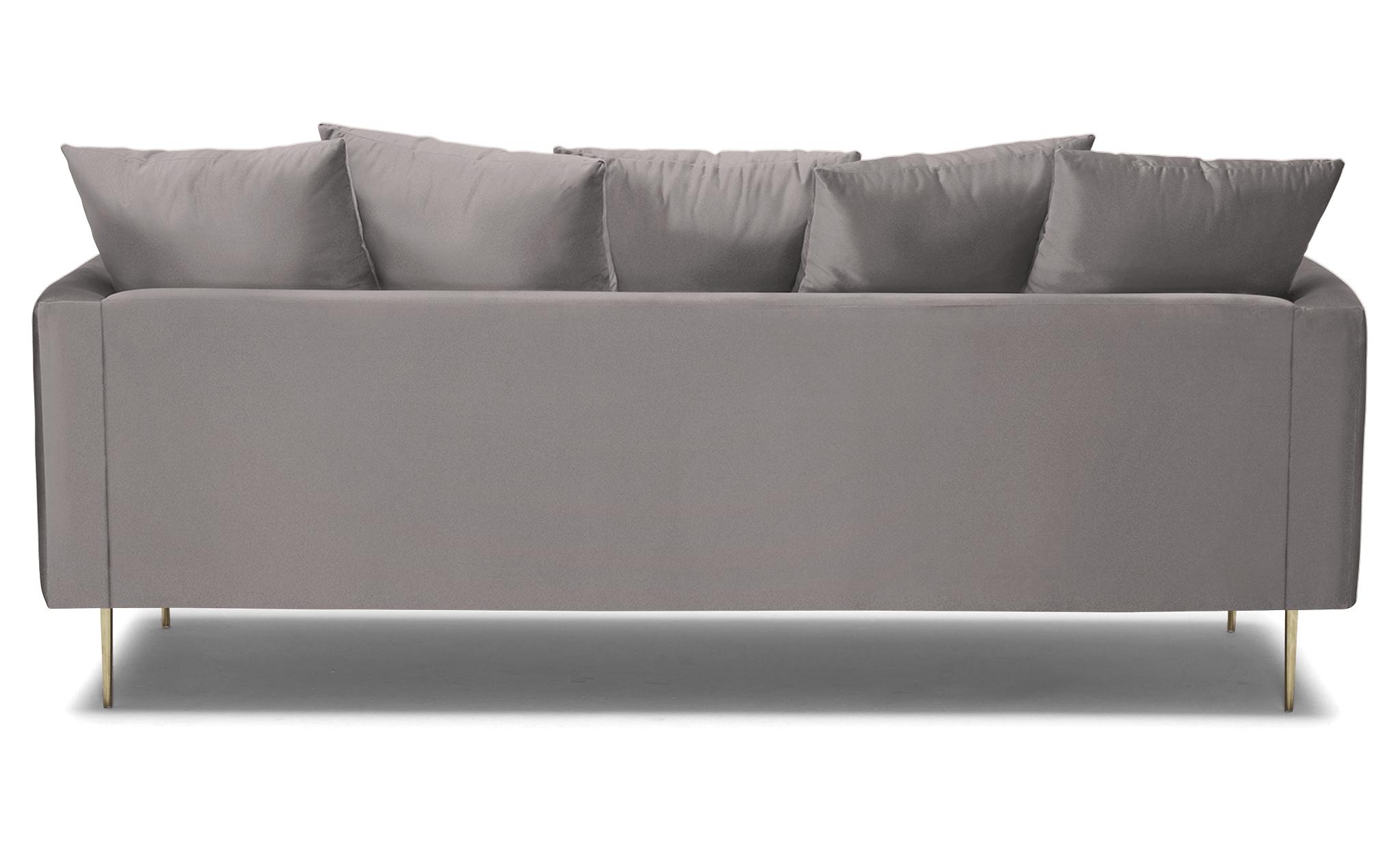 Purple Aime Mid Century Modern Sofa - Sunbrella Premier Wisteria - Image 4