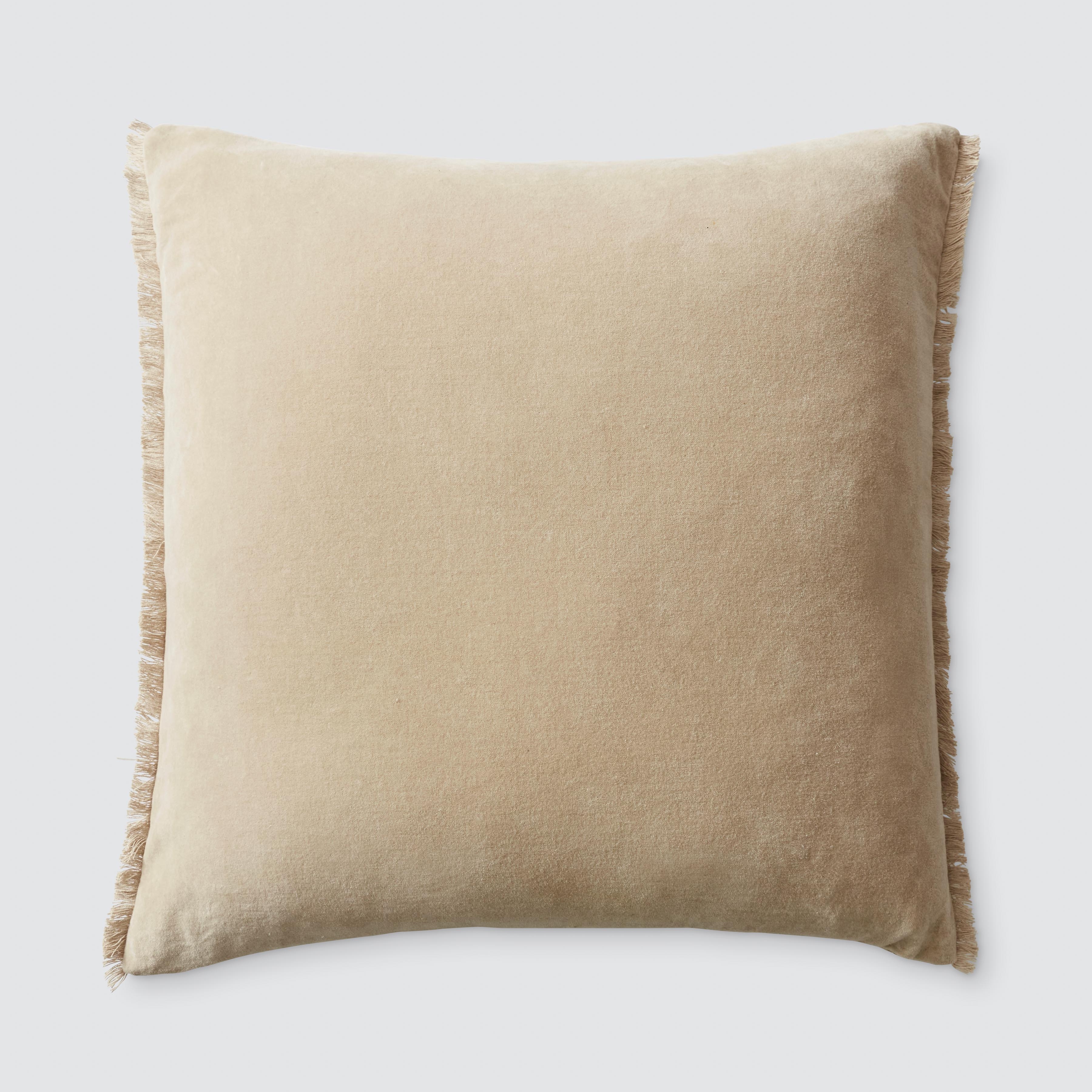 The Citizenry Naveta Velvet Pillow | 18" x 18" | Camel - Image 9
