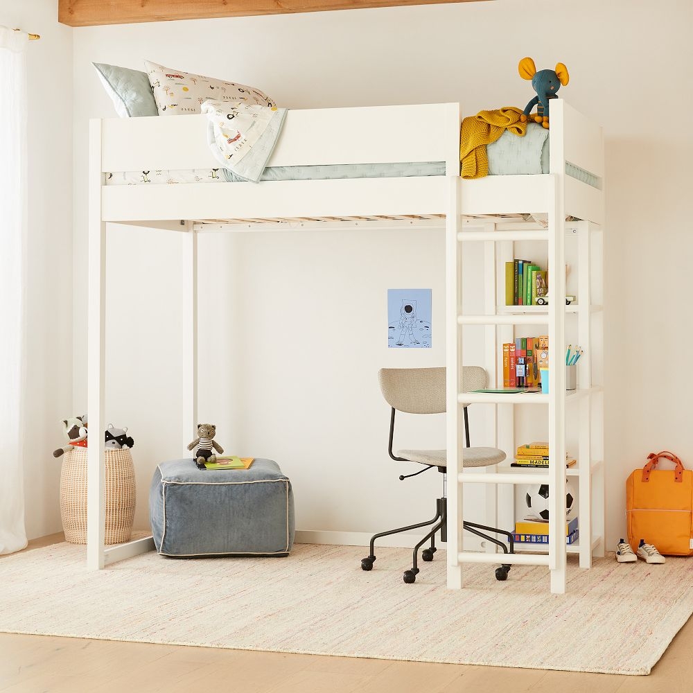 Nash Loft Bed With Desk Twin Pack Natural Poplar - Image 3