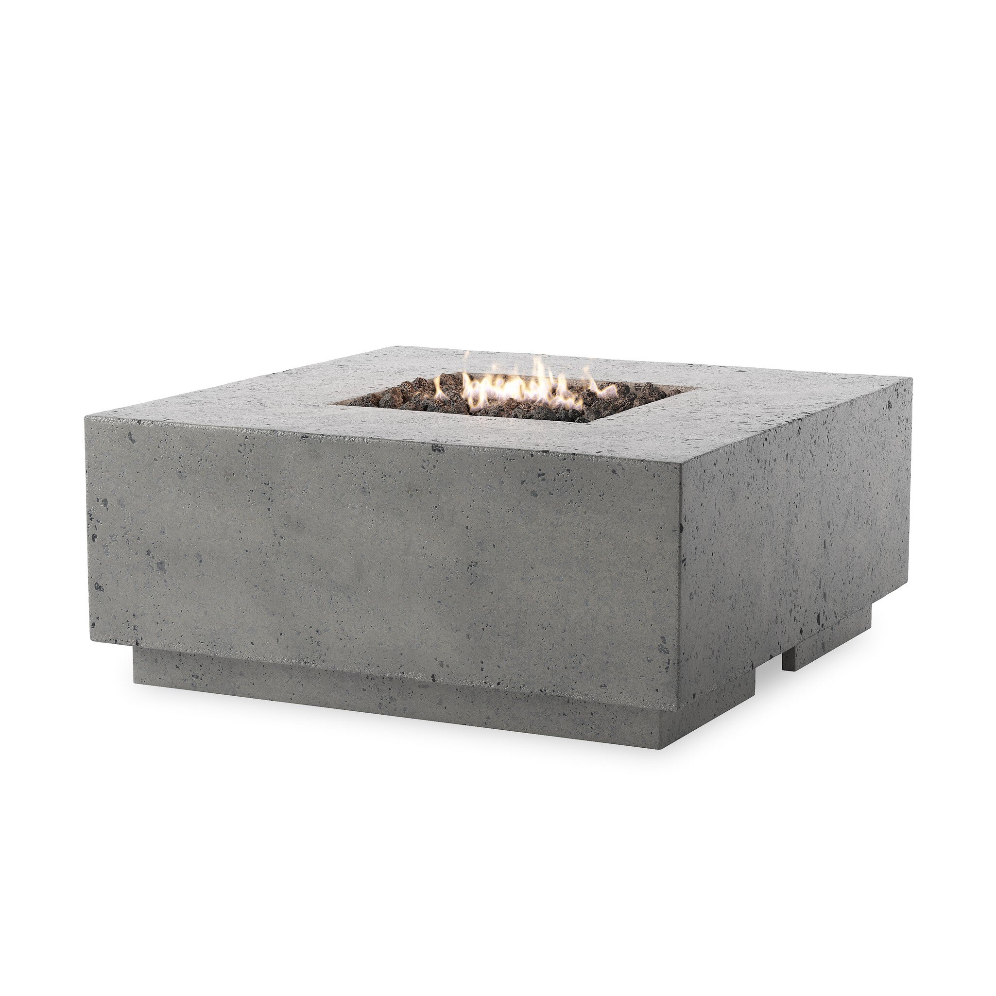 Donovan Outdoor Fire Table - Pewter Concrete - Image 1
