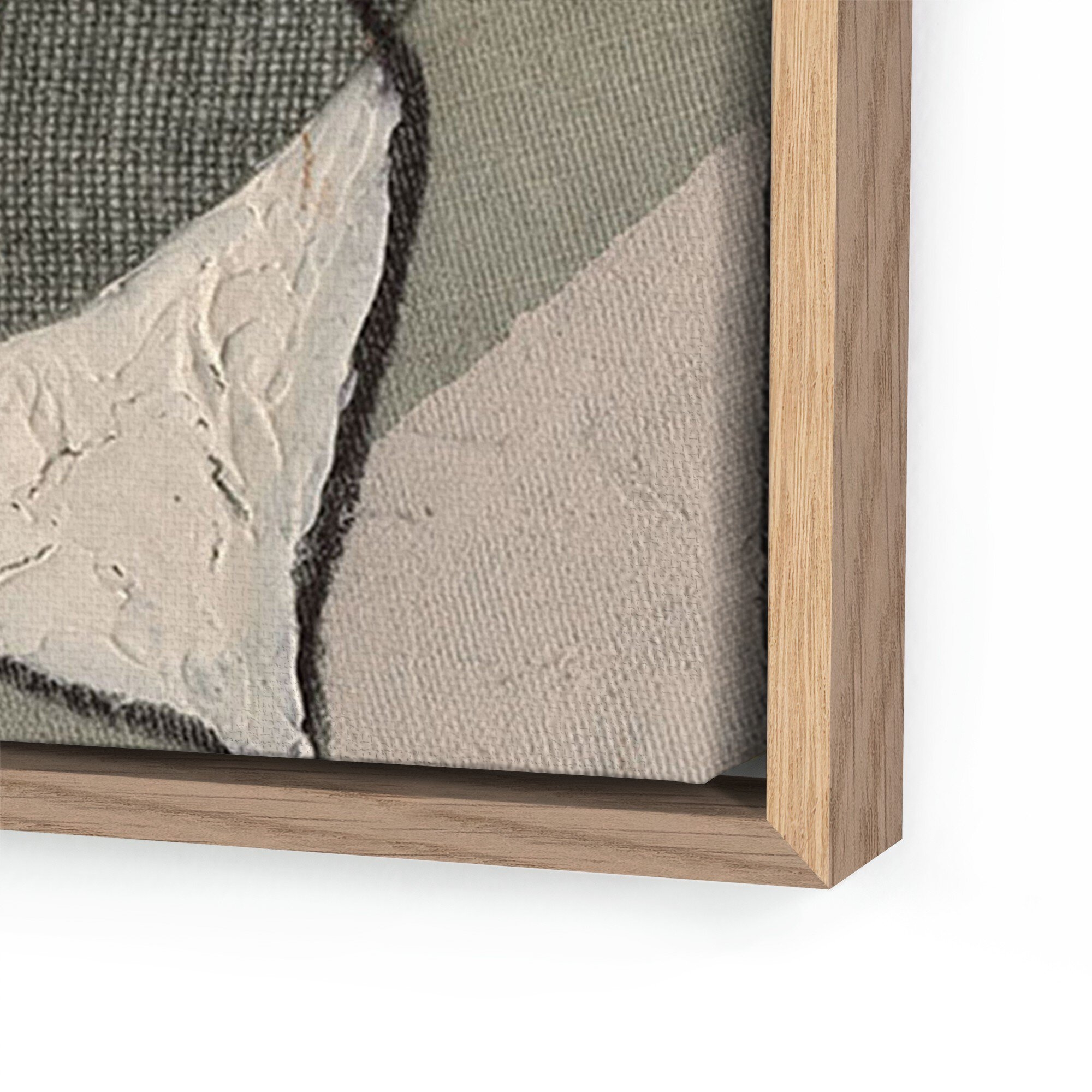 Textile 4 by Raoul Morren	 - Vertical Grain White Oak Floater - Image 1