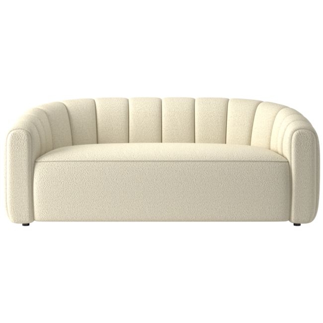 Fitz 72.5" Loveseat Bloce Cream - Image 0