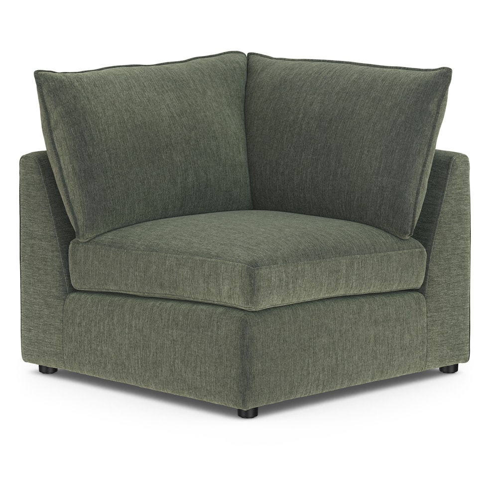 Lenae 38" Corner Module - Eleos Green - Image 1