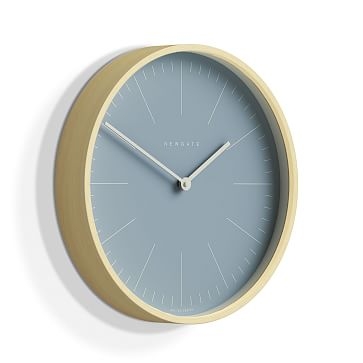 Mr. Clarke Clock, Pale Plywood, Oil Gray - Image 1