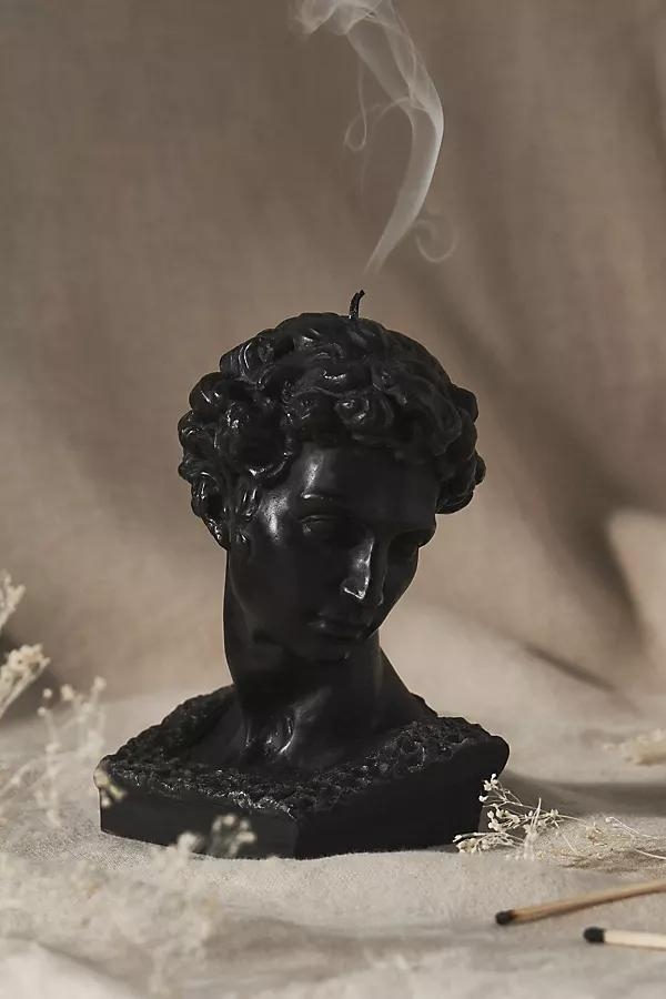 Grecian Bust Candle By Anthropologie in Black Size S - Image 0