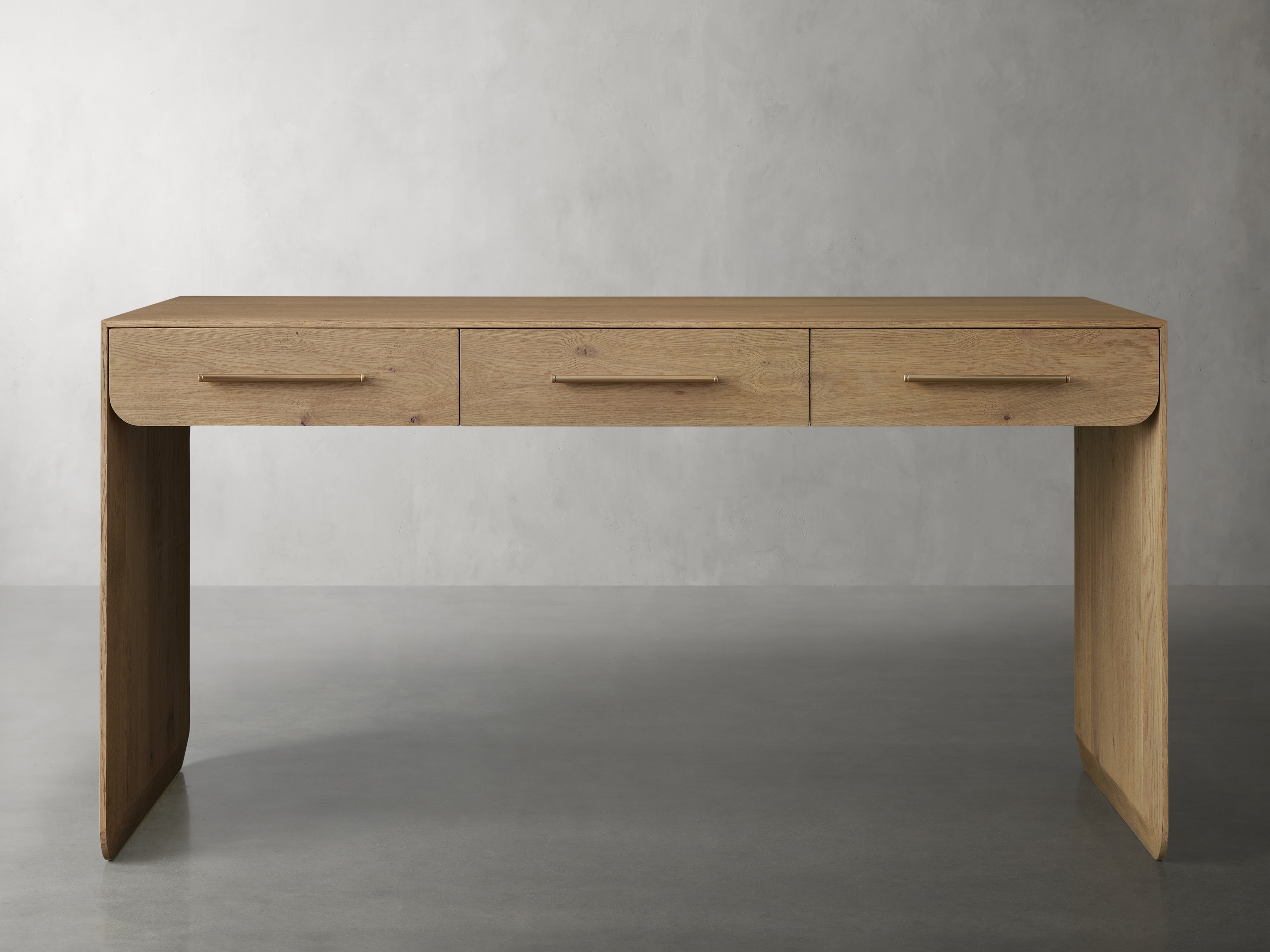 Felton Writing Desk in Wood Natural  Honey - Image 0