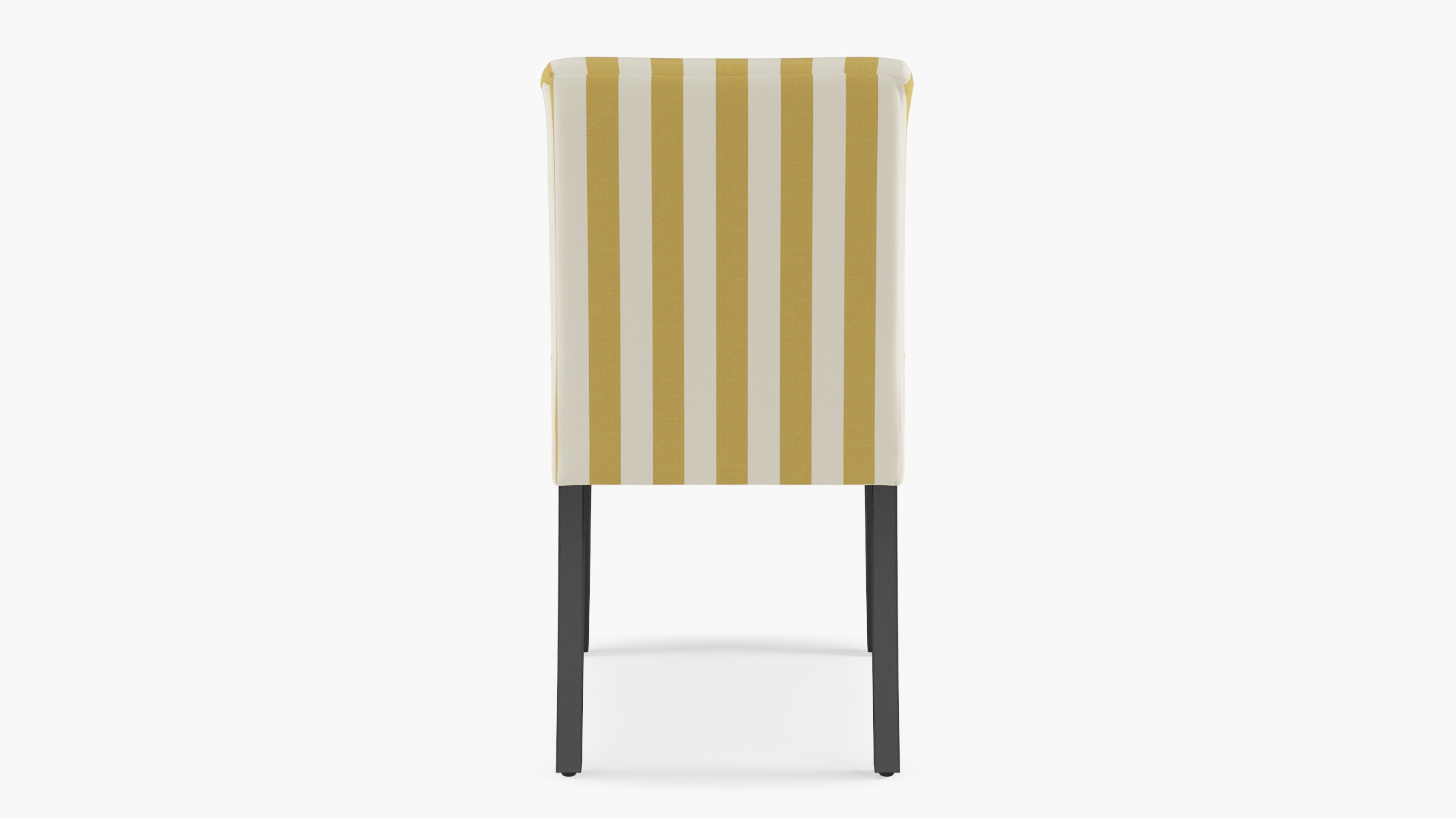 Classic Dining Chair, Citrine Cabana Stripe, Black - Image 3