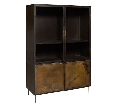 Metalli Metal Bar Cabinet, Brown - Image 2