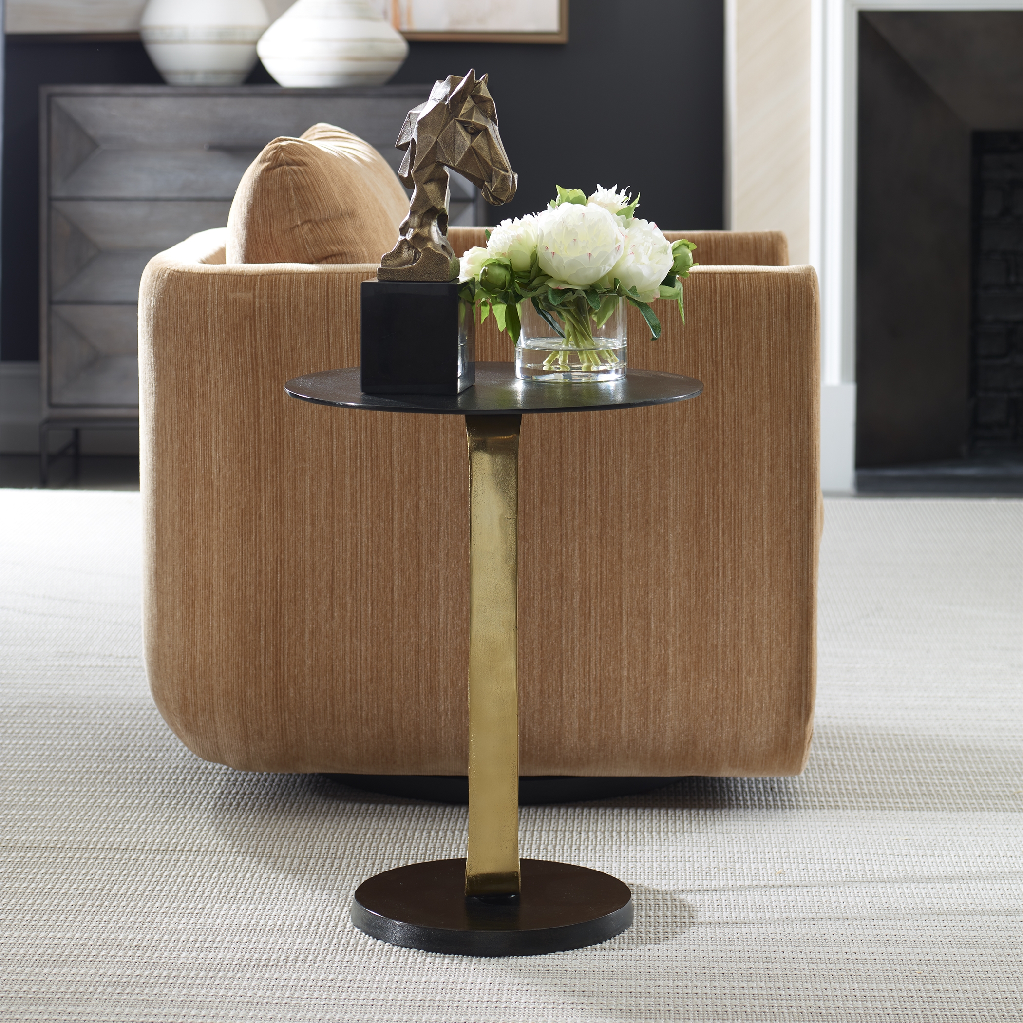 Aperture Brass Accent Table - Image 2