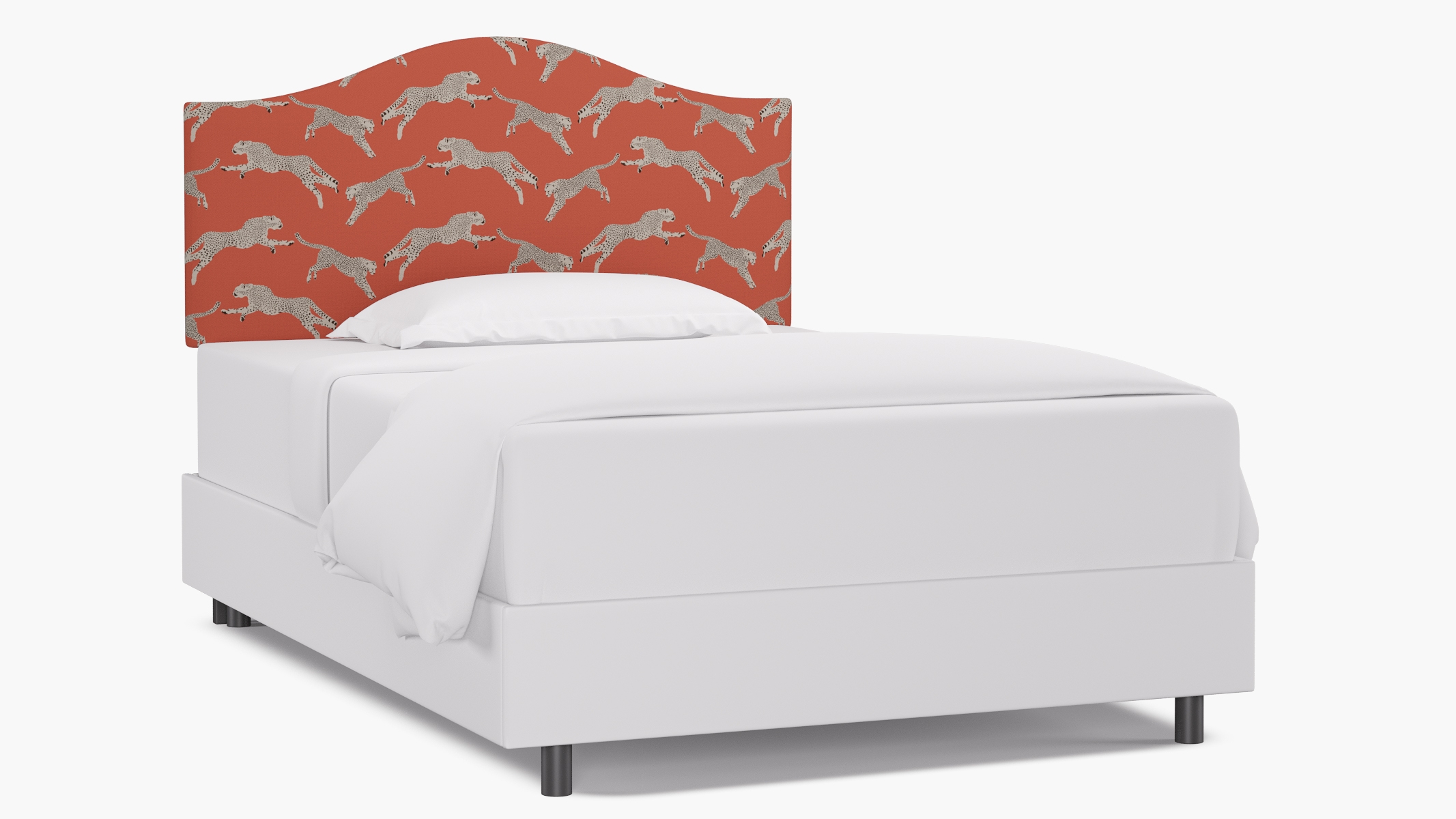 Camelback Headboard, Henna Cheetah, Full - Image 0