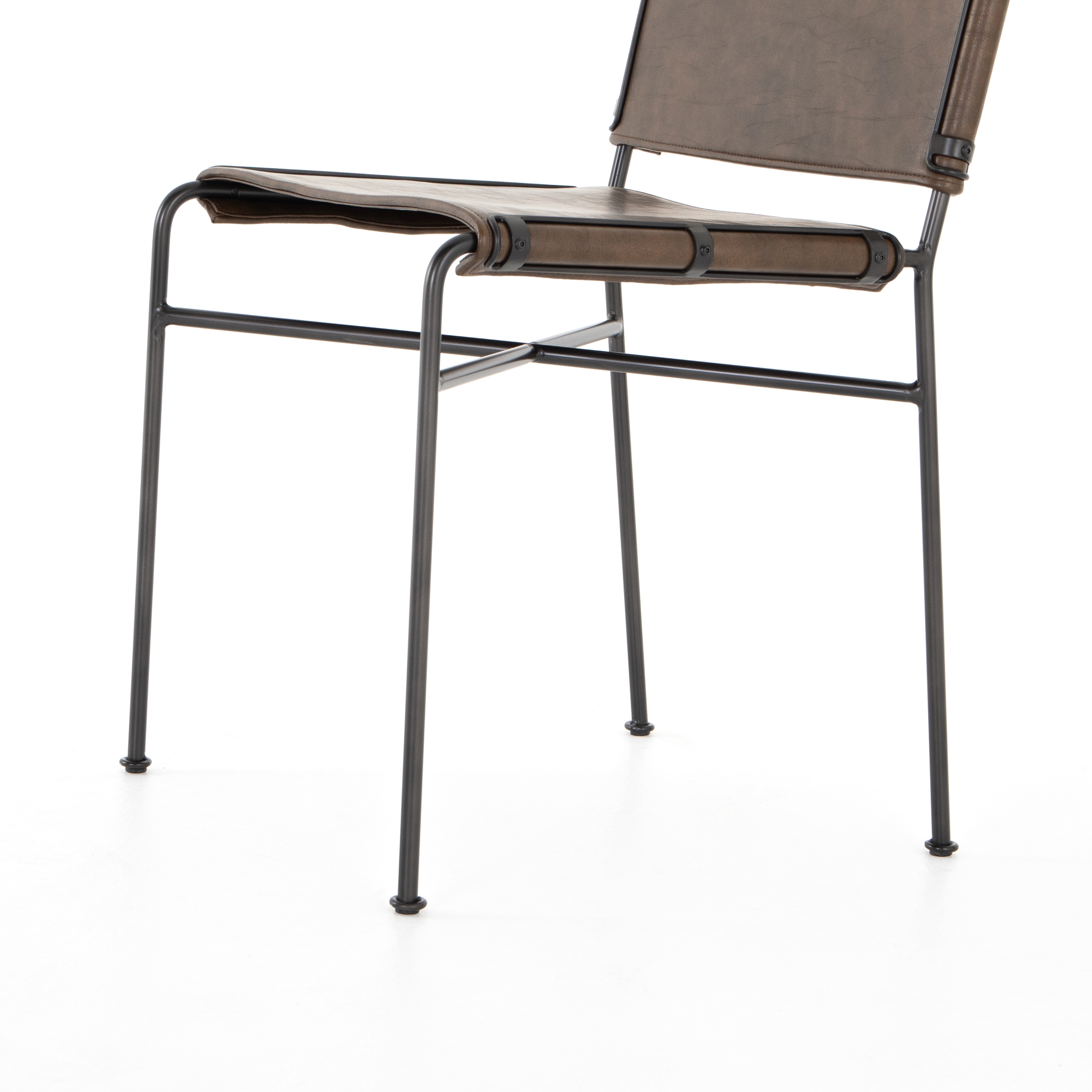 Wharton Dining Chair - Distressed Brown - Image 3