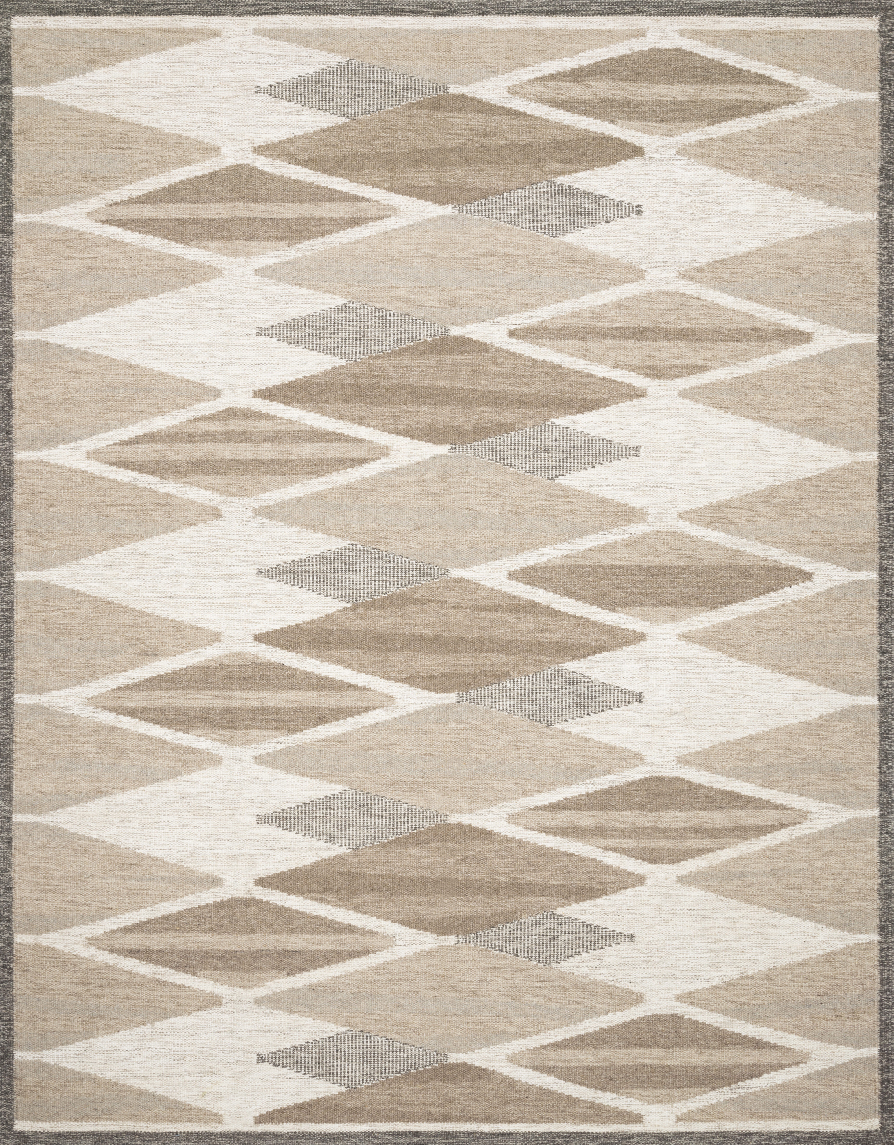 Loloi Evelina Taupe / Bark 18" x 18" Sample - Image 0