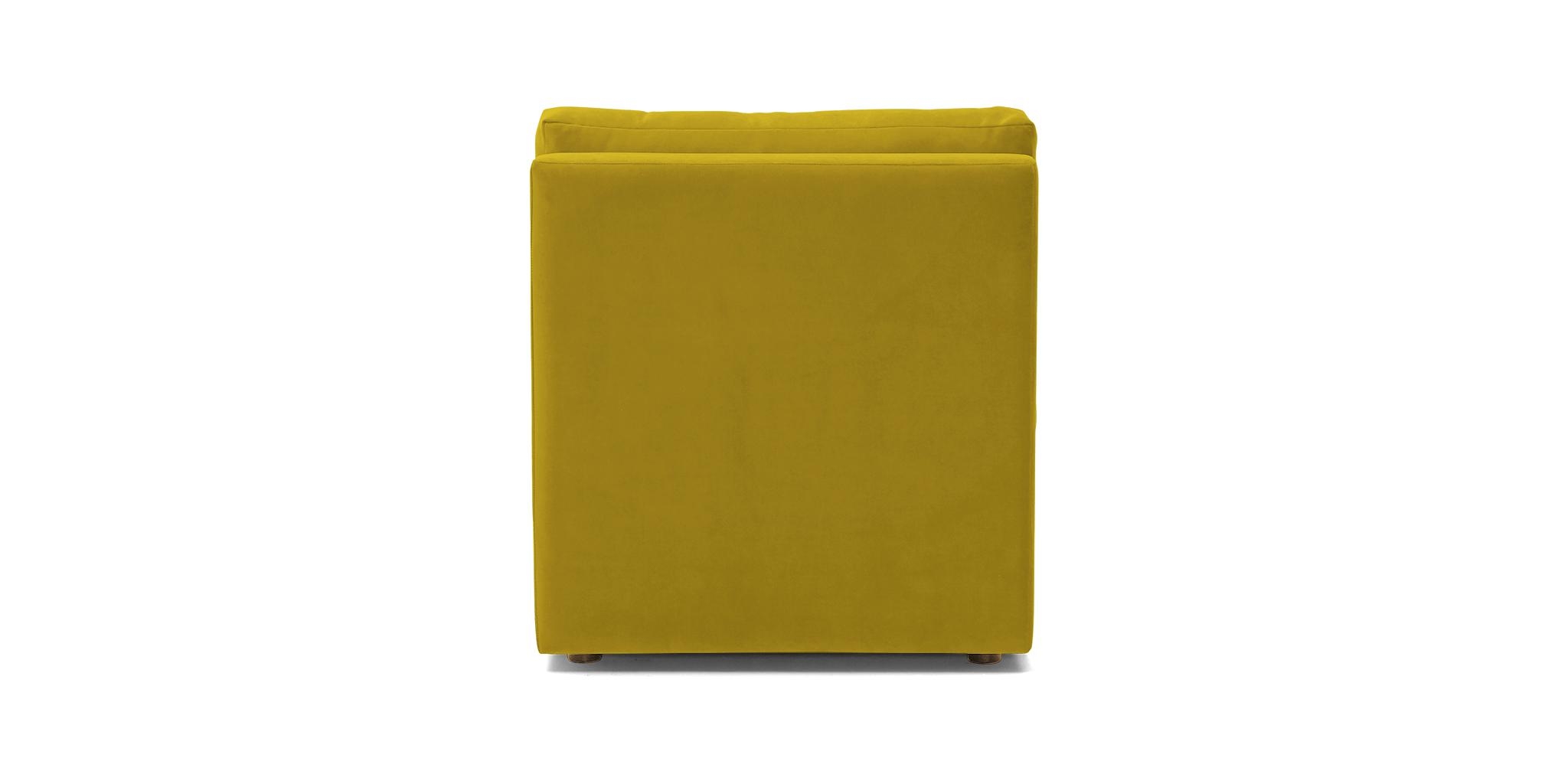 Yellow Daya Mid Century Modern Armless Chair - Bloke Goldenrod - Image 4