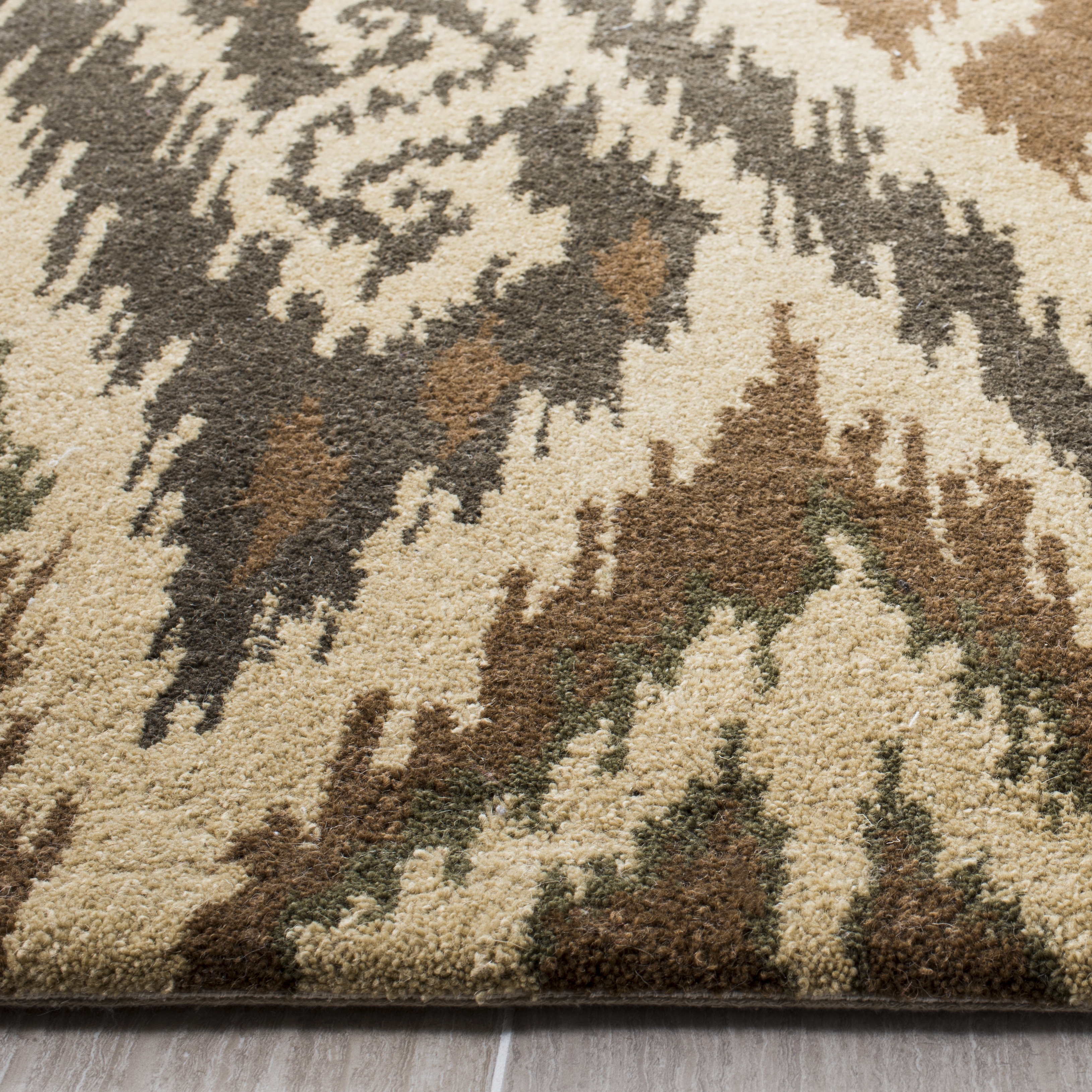 Arlo Home Hand Tufted Area Rug, CPR351B, Multi/Brown,  2' 3" X 9' - Image 1