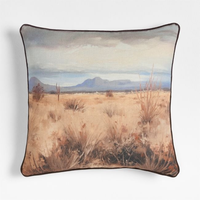 Mojave 23"x23" Throw Pillow with Feather Insert - Image 0