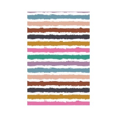 Colorful Watercolor Stripes-NDE154 - Image 0