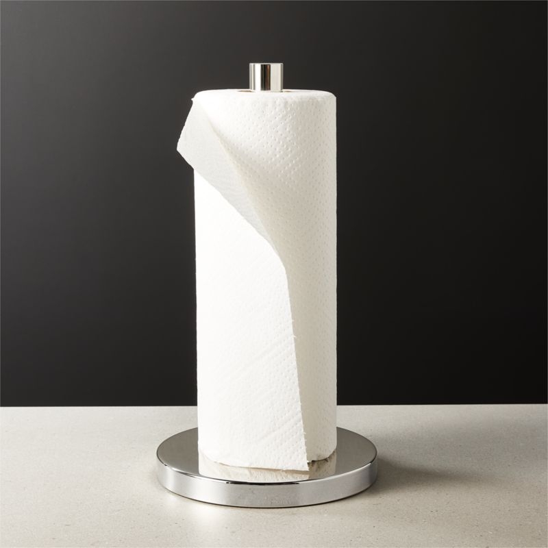 Polished Nickel Paper Towel Holder - Image 1