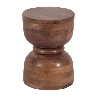 Munsley Solid Wood Pedestal End Table - Image 0